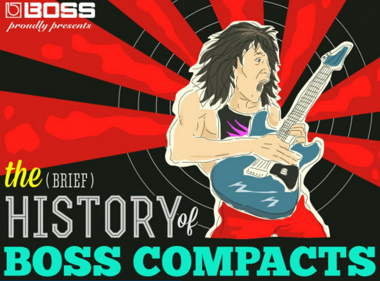 History of Boss Guitar Pedals Infographic